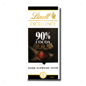 Lindt Excellence Dark Chocolate 90% 100g Lindt Excellence Dark Chocolate 90% 100g