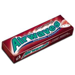 Airwaves Cherry Menthol Gum 10' Airwaves Cherry Menthol Gum 10'