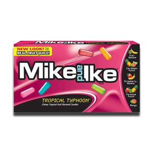 Mike And Ike Chewy Candy Tropical Typhoon Box 141g