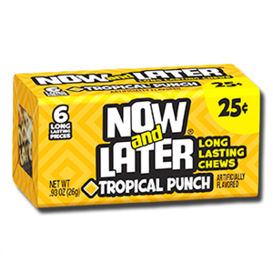 Now and Later Long Lasting Chews Tropical Punch 6' 26g Now and Later Long Lasting Chews Tropical Punch 6' 26g