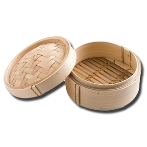 Bamboo Steamer & Cover 20,3cm (8 inch)
