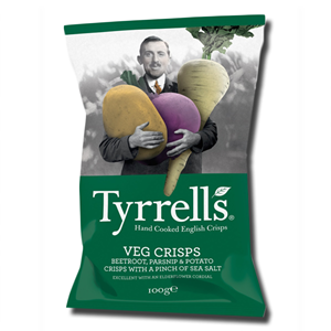 Tyrrell's Veg Crisps Beetroot, Parsnip & Potato 100g