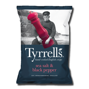Tyrrell's Sea Salt & Black Pepper 150g Tyrrell's Sea Salt & Black Pepper 150g
