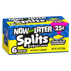 Now and Later Lemon Blue Raspberry 6' Now and Later Lemon Blue Raspberry 6'