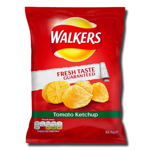 Walkers Crisps Tomato Ketchup 32,5g Walkers Crisps Tomato Ketchup 32,5g