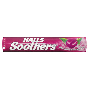 Halls Soothers Blackcurrant Juice 45g Halls Soothers Blackcurrant Juice 45g