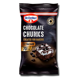 Dr. Oetker Chocolate Chunks 70% 100g Dr. Oetker Chocolate Chunks 70% 100g