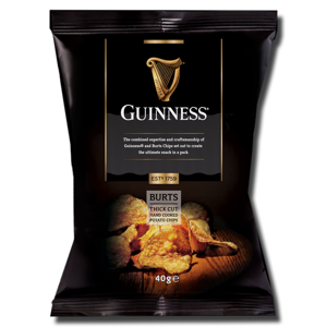 Guinness Burts Potato Chips 150g Guinness Burts Potato Chips 150g