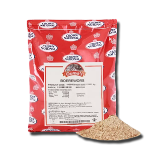 Crown National Boerewors Seasoning 1.1Kg Crown National Boerewors Seasoning 1.1Kg