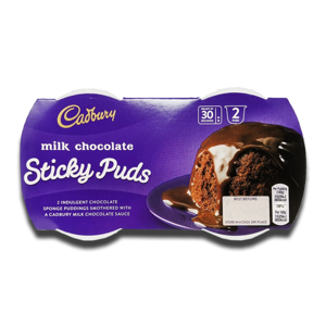 Cadbury Sticky Puds 2x 95g Cadbury Sticky Puds 2x 95g