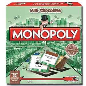Hasbro Monopoly Milk Chocolate Box 144g Hasbro Monopoly Milk Chocolate Box 144g