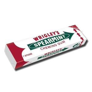 Wrigley's Spearmint Gum 7 Sticks Wrigley's Spearmint Gum 7 Sticks