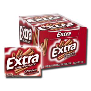 Extra Cinnamon Gum Sugar free 15' Extra Cinnamon Gum Sugar free 15'