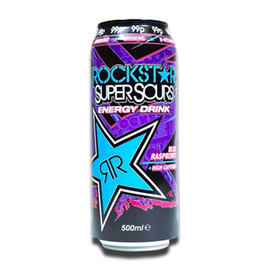 Rockstar Energy Drink Supersours Blue Raspberry 500ml | Glood