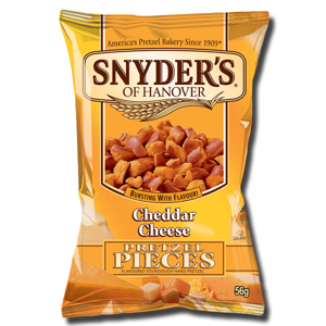 Snyders Pretzel Pieces Cheddar Cheese 56g Snyders Pretzel Pieces Cheddar Cheese 56g