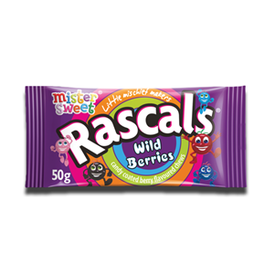 Mister Sweet Rascals Wild Berry Flavours Chews 50g