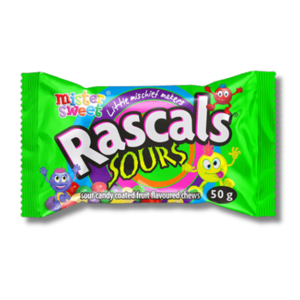 Mister Sweet Rascals Sour Flavours Chews 50g