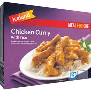 Iceland Chicken Curry With Rice 500g