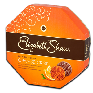 Elizabeth Shaw Orange Crisp Milk Chocolate 175g Elizabeth Shaw Orange Crisp Milk Chocolate 175g