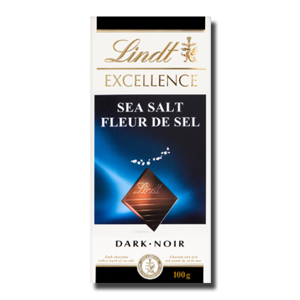 Lindt Excellence Dark With Sea Salt 100g Lindt Excellence Dark With Sea Salt 100g