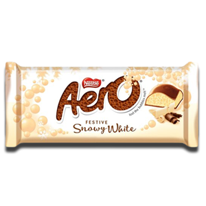 Nestlé Aero Snowy White Chocolate Bar 90g