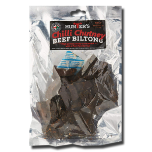 Hunter's Beef Biltong Chilli Chutney Sliced 50g Hunter's Beef Biltong Chilli Chutney Sliced 50g