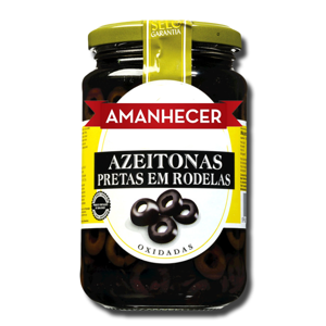 Amanhecer Azeitona Preta às rodelas 345g Amanhecer Azeitona Preta às rodelas 345g