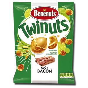 Benenuts Twinuts Crunchy Coated Peanuts Bacon 150g Benenuts Twinuts Crunchy Coated Peanuts Bacon 150g