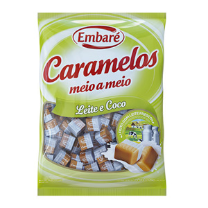 Embaré Caramelos Leite e Coco 150g