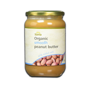 Suma Organic Unsalted Smooth Peanut Butter 340g