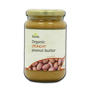 Suma Organic Unsalted Crunchy Peanut Butter 340g