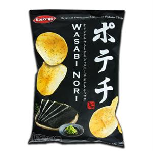 Koikeya Potato Chips Wasabi Nori 100g