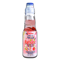 Ramune Japanese Soft Drink Strawberry 200ml