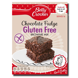 Betty Crocker Chocolate Fudge Brownie Mix Gluten Free 415g Betty Crocker Chocolate Fudge Brownie Mix Gluten Free 415g