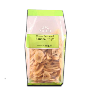 Suma Banana Sweetened Chips 250g