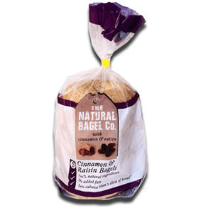 The Natural Bagel Co. 5 Cinnamon & Raisin Bagels
