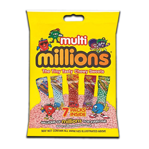 Multi Millions - 7 Packs inside 115g Multi Millions - 7 Packs inside 115g