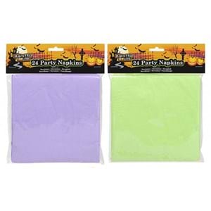 Haunted House 24 Party Napkins Purple