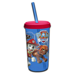 Stor Paw Patrol Plastic Cup Straw