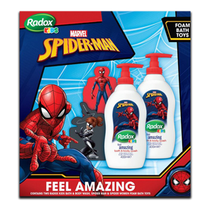 Radox Kids Marvel Spider-Man Bath Body Wash 400ml Radox Kids Marvel Spider-Man Bath Body Wash 400ml