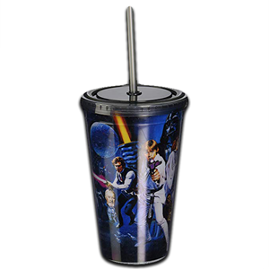 Stor Star Wars Plastic Cup Straw