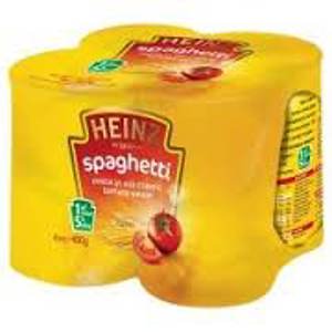 Heinz Spaghetti 4Pack 4X400G Heinz Spaghetti 4Pack 4X400G
