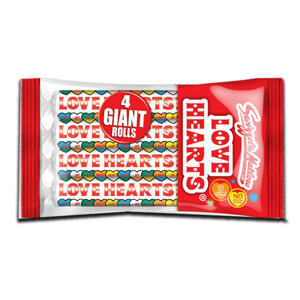 Swizzels Matlow Giant Love Hearts 4pk 156g Swizzels Matlow Giant Love Hearts 4pk 156g