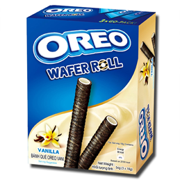 Nabisco Oreo Wafer Rolls Vanilla 54g