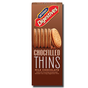 McVitie's Digestives Chocfilled Thins Milk Choc 130g