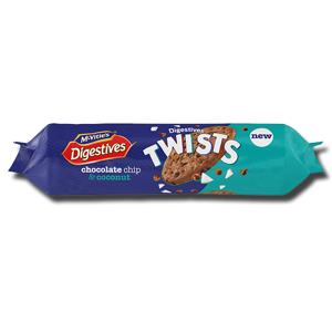Mcvitie's Digestives Twists Chocolate Coconut 276g Mcvitie's Digestives Twists Chocolate Coconut 276g