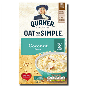 Quaker Oat So Simple Coconut 12's 324g Quaker Oat So Simple Coconut 12's 324g