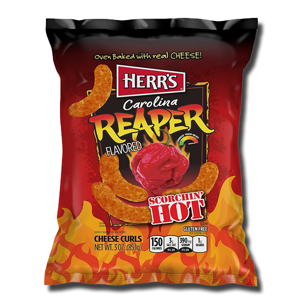 Herr's Carolina Reaper Cheese Curls Scorchin' Hot 28.4g