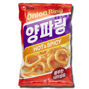 Nongshim Hot & Spicy Onion Rings 40g Nongshim Hot & Spicy Onion Rings 40g