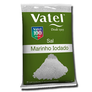 Vatel Sal Marinho Iodado 1kg